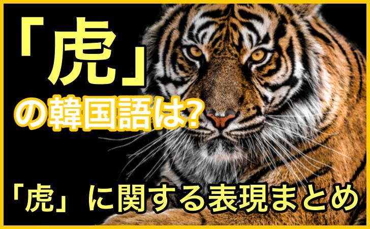 「虎」の韓国語